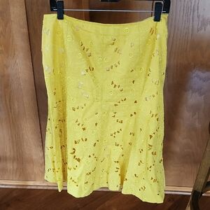 Yellow Lace Women's Skirt